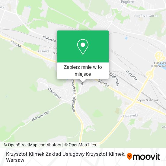 Mapa Krzysztof Klimek Zakład Usługowy Krzysztof Klimek