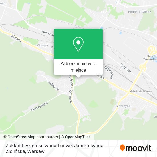 Mapa Zakład Fryzjerski Iwona Ludwik Jacek i Iwona Zielińska