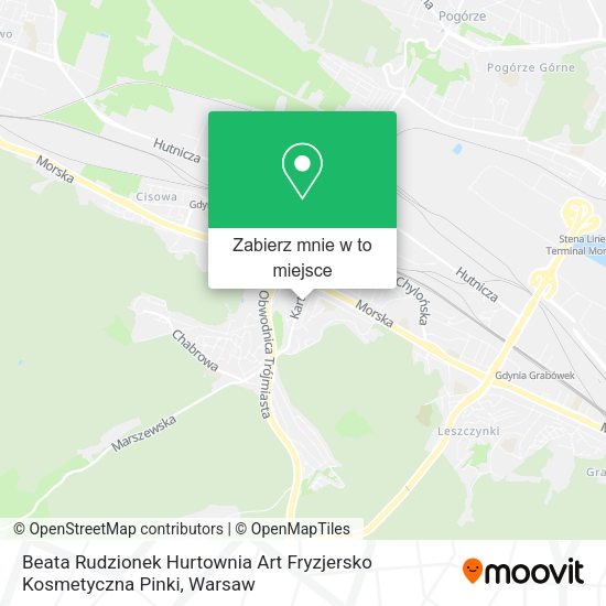 Mapa Beata Rudzionek Hurtownia Art Fryzjersko Kosmetyczna Pinki