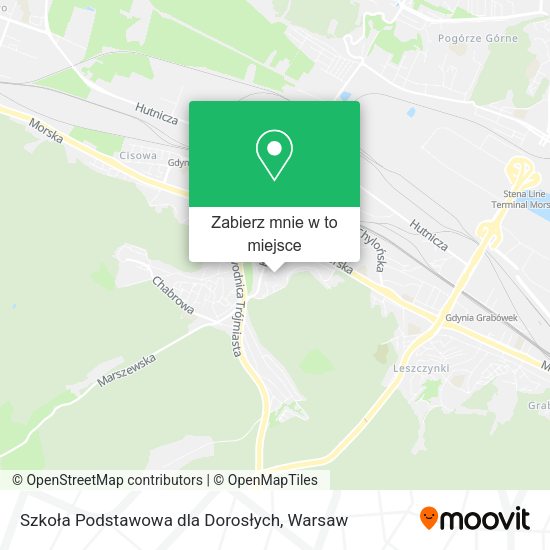 Mapa Szkoła Podstawowa dla Dorosłych