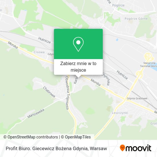 Mapa Profit Biuro. Giecewicz Bożena Gdynia