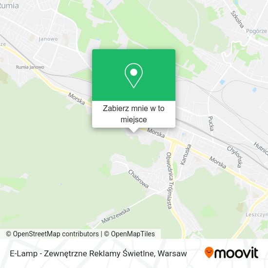 Mapa E-Lamp - Zewnętrzne Reklamy Świetlne