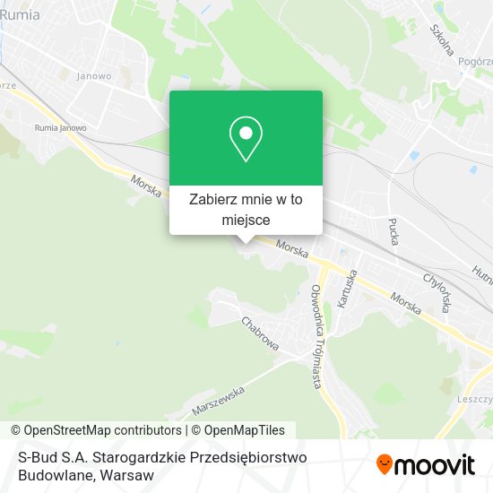 Mapa S-Bud S.A. Starogardzkie Przedsiębiorstwo Budowlane