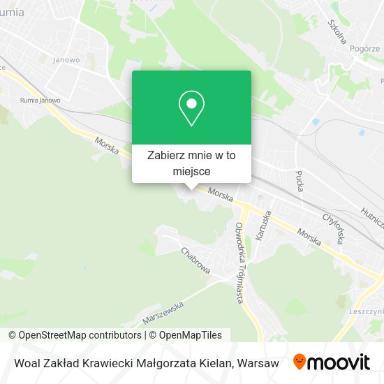 Mapa Woal Zakład Krawiecki Małgorzata Kielan