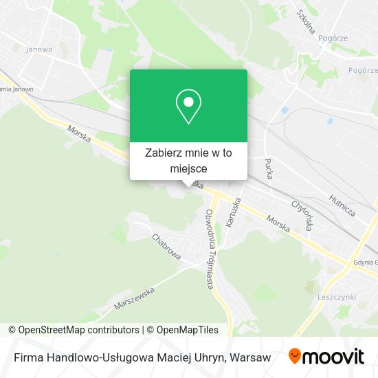 Mapa Firma Handlowo-Usługowa Maciej Uhryn