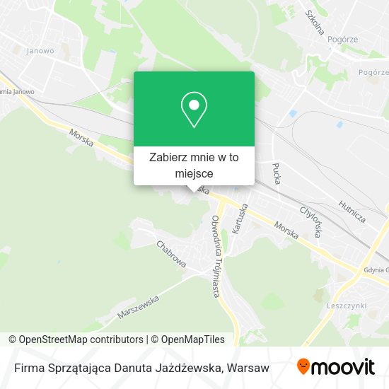 Mapa Firma Sprzątająca Danuta Jażdżewska