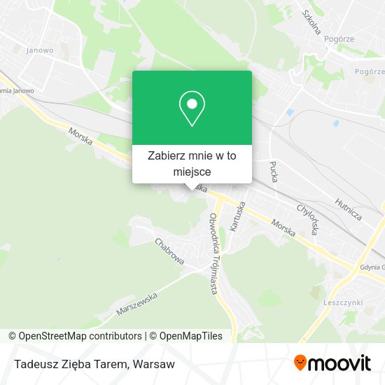 Mapa Tadeusz Zięba Tarem