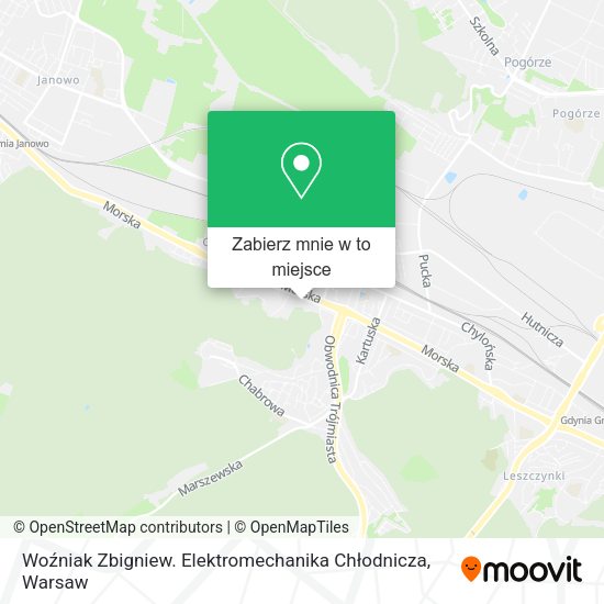 Mapa Woźniak Zbigniew. Elektromechanika Chłodnicza