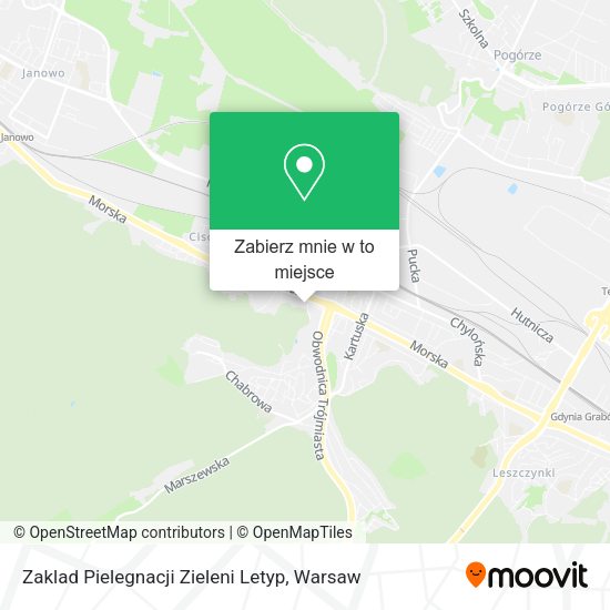 Mapa Zaklad Pielegnacji Zieleni Letyp