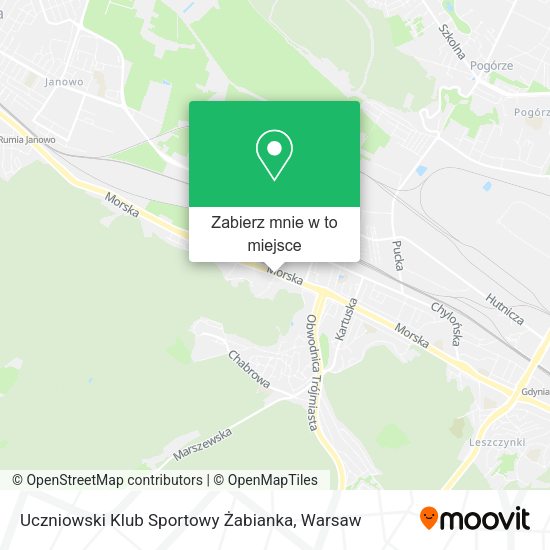 Mapa Uczniowski Klub Sportowy Żabianka