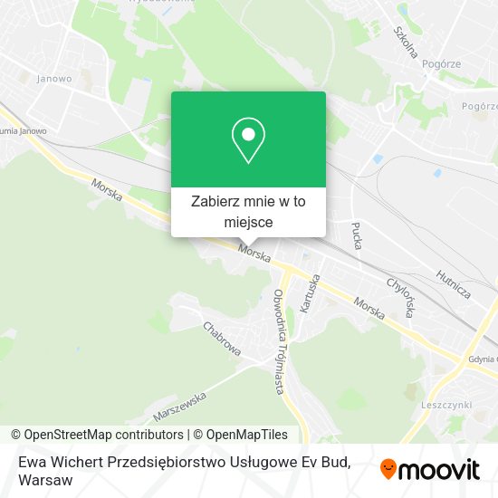 Mapa Ewa Wichert Przedsiębiorstwo Usługowe Ev Bud