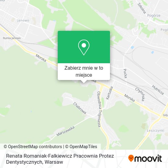 Mapa Renata Romaniak-Falkiewicz Pracownia Protez Dentystycznych