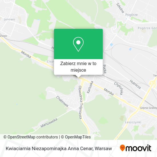 Mapa Kwiaciarnia Niezapominajka Anna Cenar