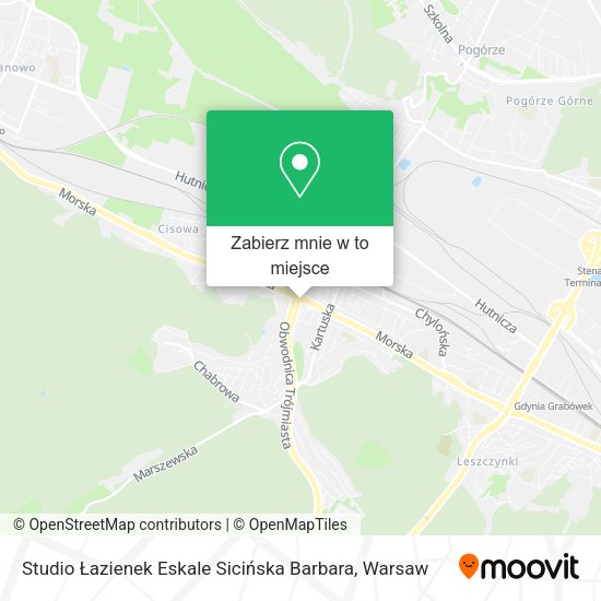 Mapa Studio Łazienek Eskale Sicińska Barbara