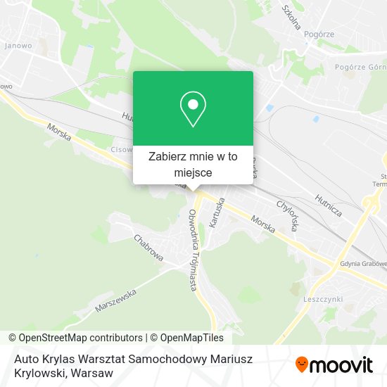 Mapa Auto Krylas Warsztat Samochodowy Mariusz Krylowski