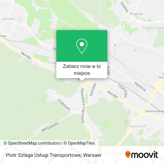 Mapa Piotr Szlaga Usługi Transportowe