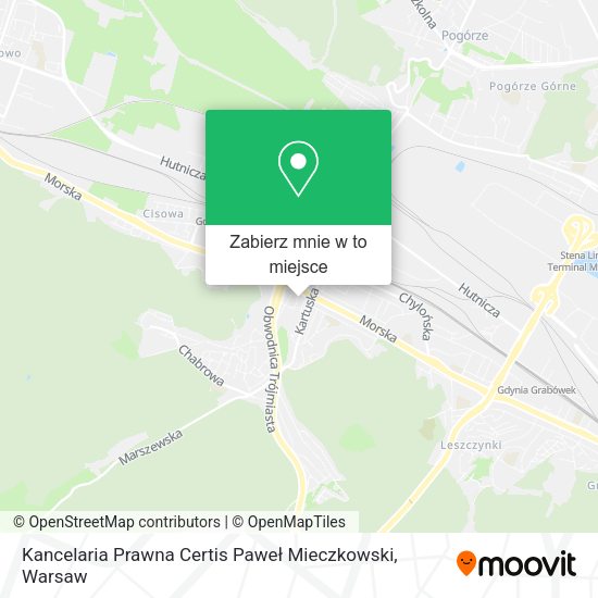 Mapa Kancelaria Prawna Certis Paweł Mieczkowski