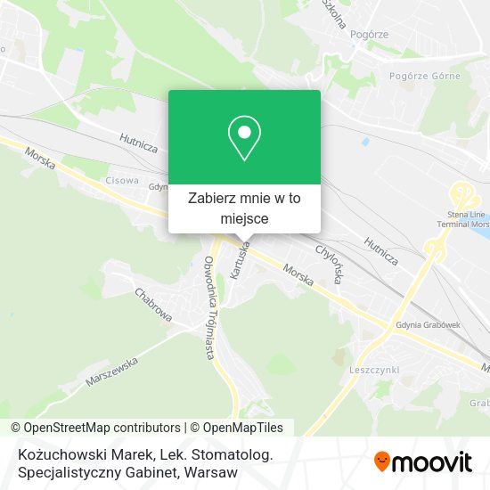 Mapa Kożuchowski Marek, Lek. Stomatolog. Specjalistyczny Gabinet