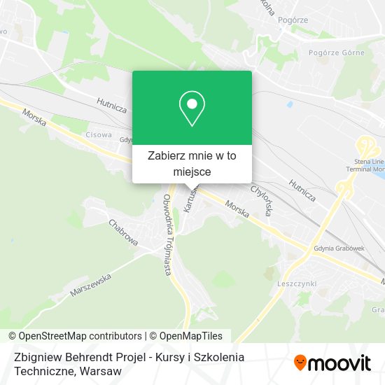 Mapa Zbigniew Behrendt Projel - Kursy i Szkolenia Techniczne