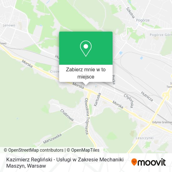 Mapa Kazimierz Regliński - Usługi w Zakresie Mechaniki Maszyn