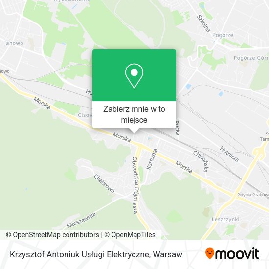 Mapa Krzysztof Antoniuk Usługi Elektryczne