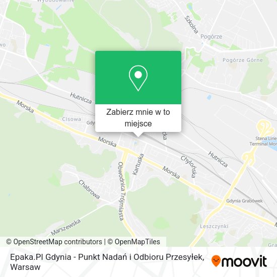 Mapa Epaka.Pl Gdynia - Punkt Nadań i Odbioru Przesyłek