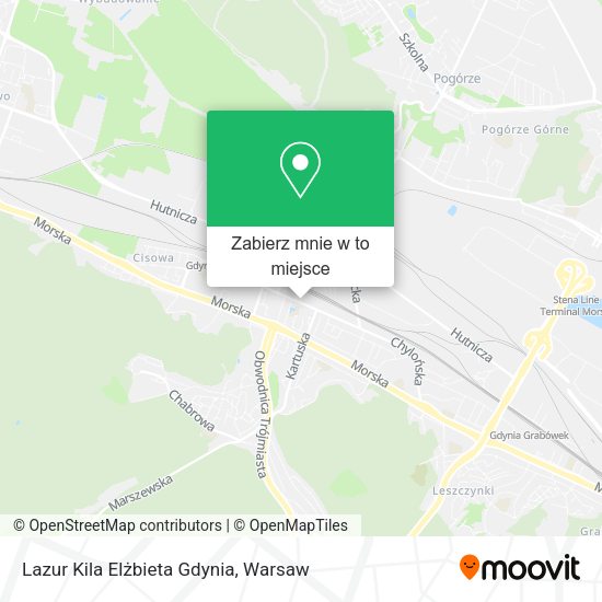 Mapa Lazur Kila Elżbieta Gdynia