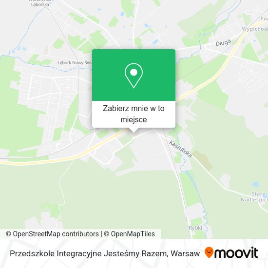 Mapa Przedszkole Integracyjne Jesteśmy Razem