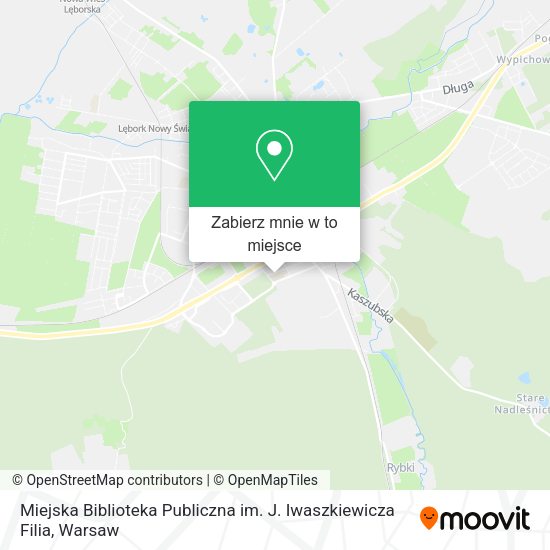 Mapa Miejska Biblioteka Publiczna im. J. Iwaszkiewicza Filia