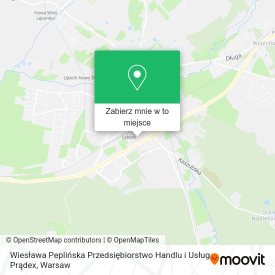 Mapa Wiesława Peplińska Przedsiębiorstwo Handlu i Usług Prądex