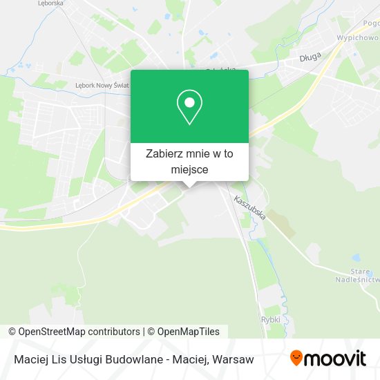 Mapa Maciej Lis Usługi Budowlane - Maciej