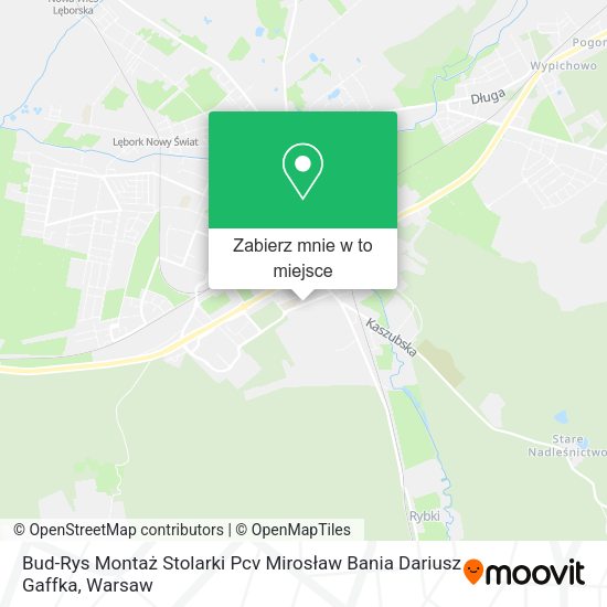 Mapa Bud-Rys Montaż Stolarki Pcv Mirosław Bania Dariusz Gaffka