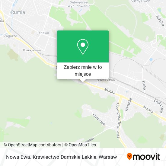 Mapa Nowa Ewa. Krawiectwo Damskie Lekkie