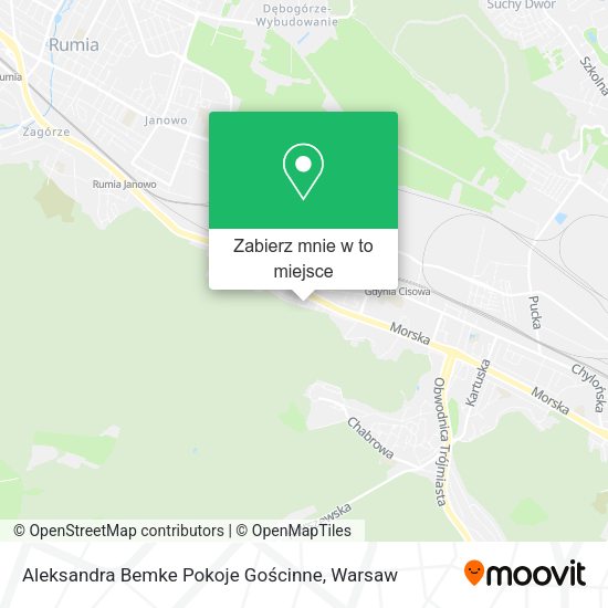 Mapa Aleksandra Bemke Pokoje Gościnne