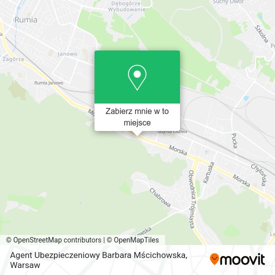 Mapa Agent Ubezpieczeniowy Barbara Mścichowska