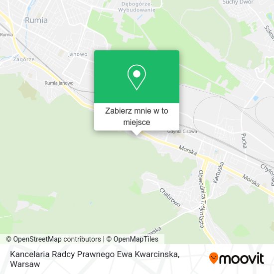 Mapa Kancelaria Radcy Prawnego Ewa Kwarcinska