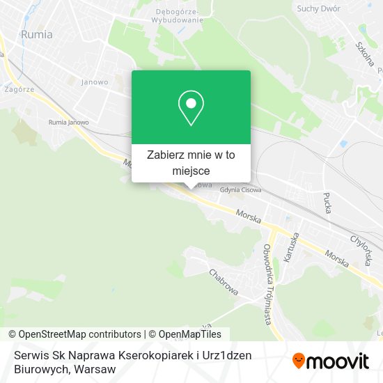 Mapa Serwis Sk Naprawa Kserokopiarek i Urz1dzen Biurowych