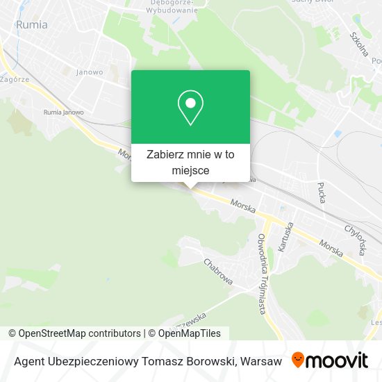 Mapa Agent Ubezpieczeniowy Tomasz Borowski