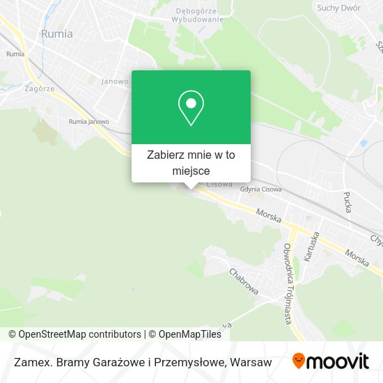 Mapa Zamex. Bramy Garażowe i Przemysłowe