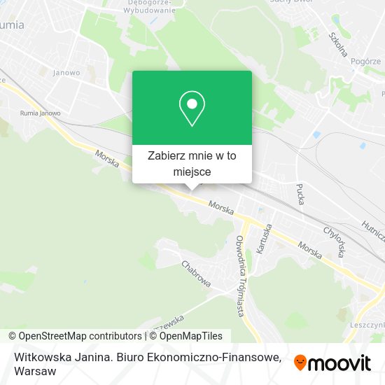 Mapa Witkowska Janina. Biuro Ekonomiczno-Finansowe