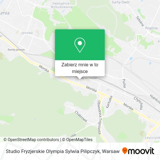 Mapa Studio Fryzjerskie Olympia Sylwia Pilipczyk