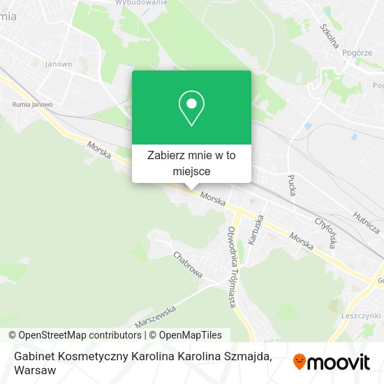 Mapa Gabinet Kosmetyczny Karolina Karolina Szmajda