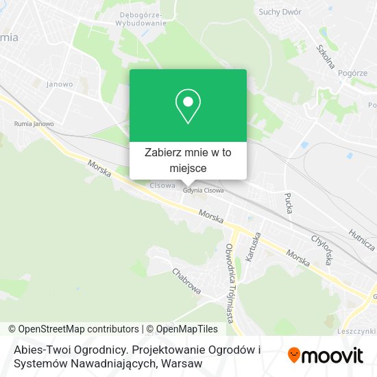 Mapa Abies-Twoi Ogrodnicy. Projektowanie Ogrodów i Systemów Nawadniających