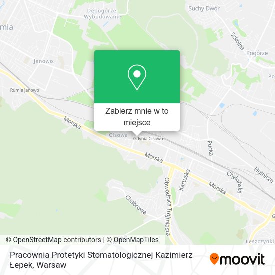 Mapa Pracownia Protetyki Stomatologicznej Kazimierz Łepek