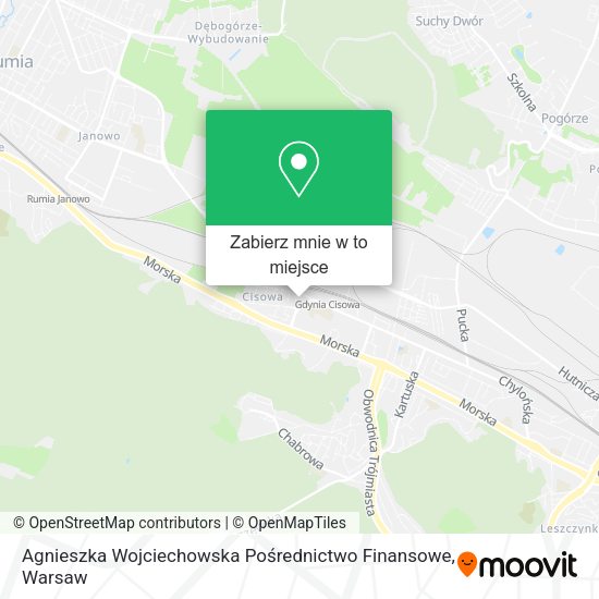 Mapa Agnieszka Wojciechowska Pośrednictwo Finansowe