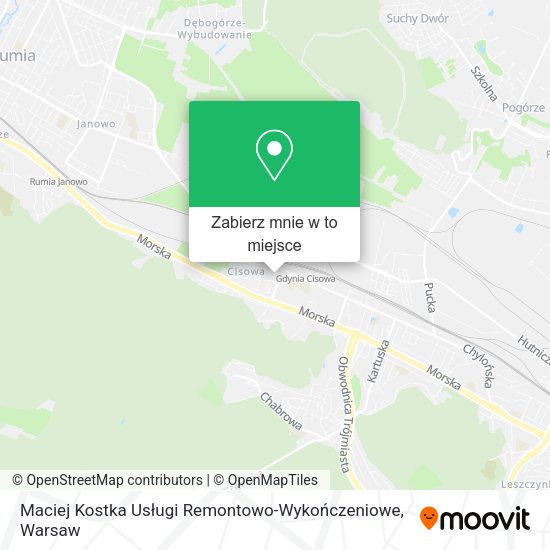 Mapa Maciej Kostka Usługi Remontowo-Wykończeniowe