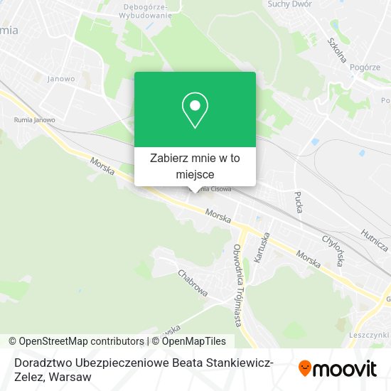 Mapa Doradztwo Ubezpieczeniowe Beata Stankiewicz-Zelez