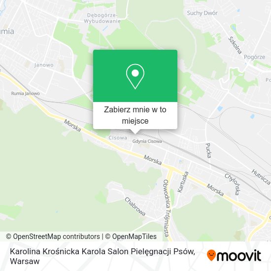 Mapa Karolina Krośnicka Karola Salon Pielęgnacji Psów