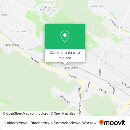 Mapa Lakiernictwo i Blacharstwo Samochodowe