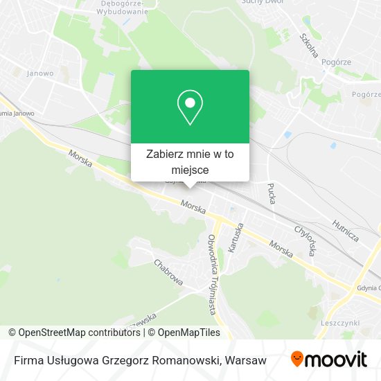 Mapa Firma Usługowa Grzegorz Romanowski